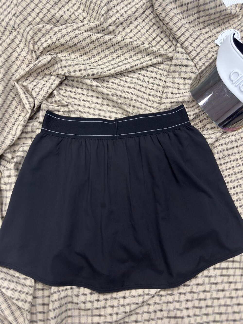 Tenniscore Chic🎾ALO Yoga Match Point Tennis Skirt Black NWT💖 - Picture 3 of 7